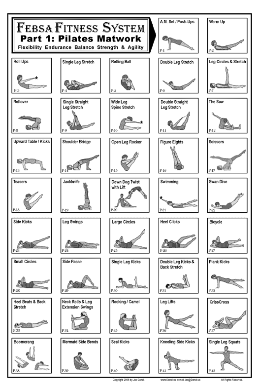 Printable Full Body Pilates Workout