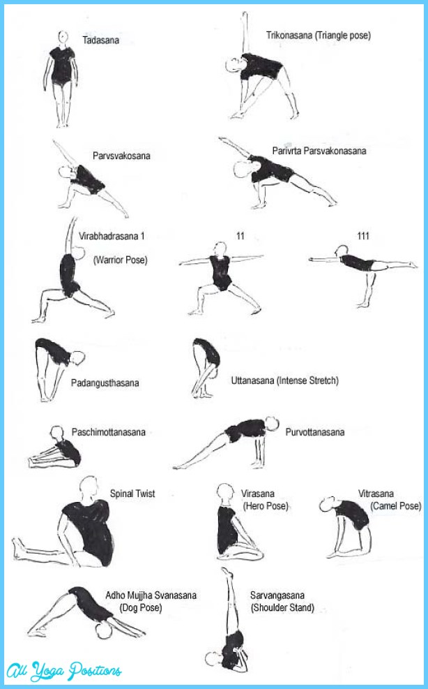 Basic Yoga Poses Chart Printable