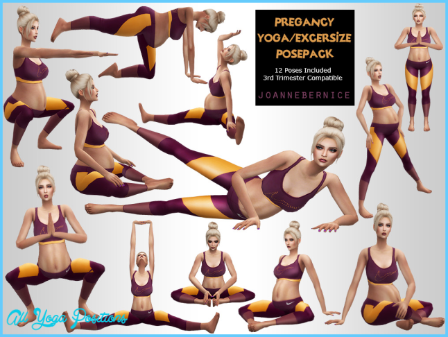 Pregnant yoga poses