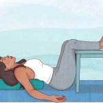 restorative yoga poses heart pose with a chair
