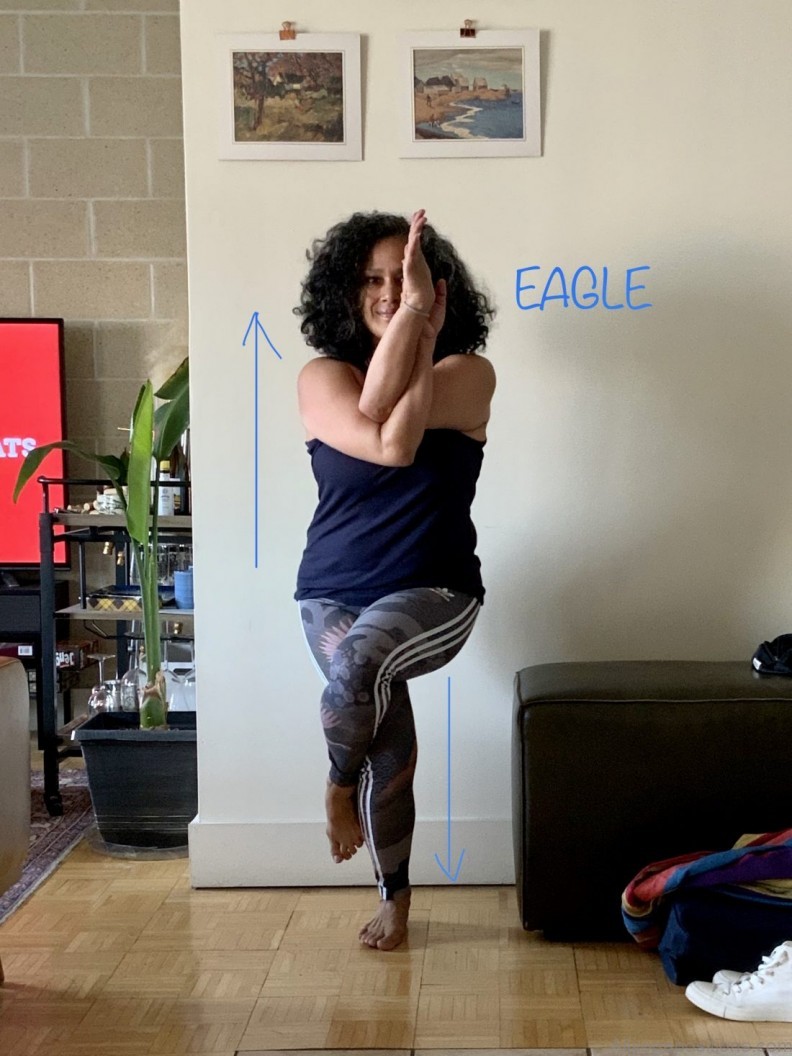 yoga practice yoga sequences bird 4