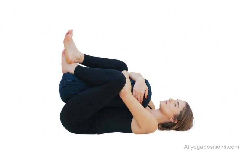 happy baby pose the relaxing centering yoga posh 4