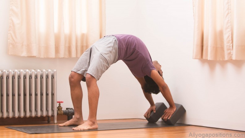 how to protect your wrists in wheel pose yoga 3
