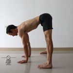 mastering the standing foot behind the head forward bend yoga pose