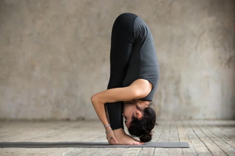 mastering the standing half bound lotus forward bend yoga pose 1