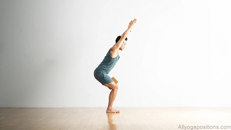 the elevation of utthita tadasana yoga pose 2