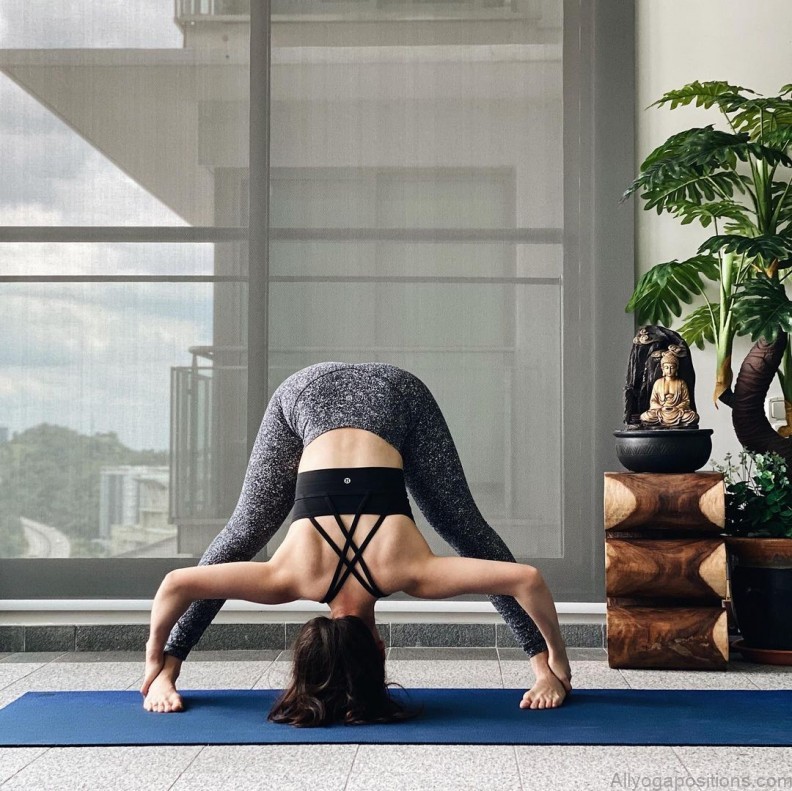the power and elegance of the wide legged forward bend ii yoga pose 12