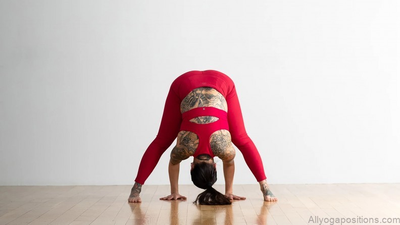 the power and elegance of the wide legged forward bend ii yoga pose 6