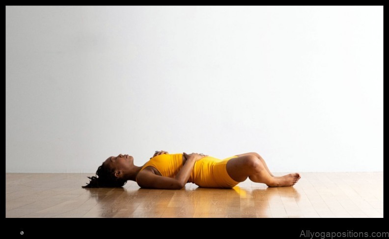 Reclining Bound Angle Pose yoga pose