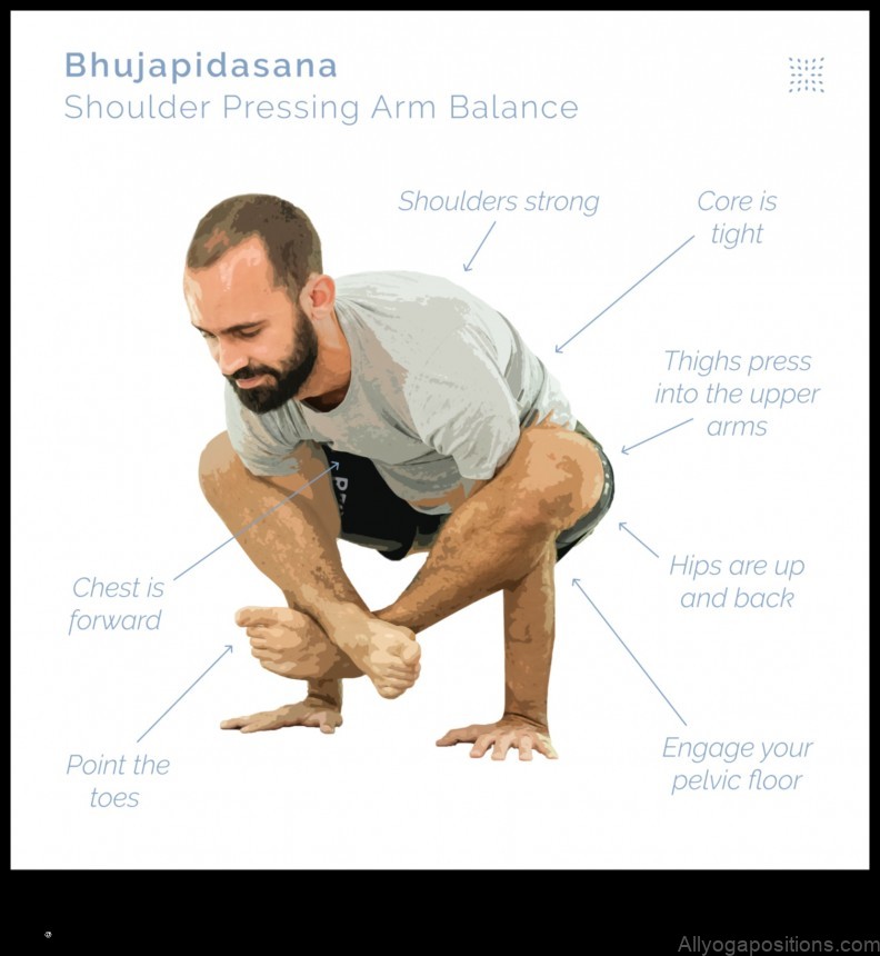 Bhujapidasana yoga pose