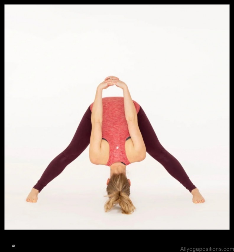 Wide-Legged Forward Bend yoga pose